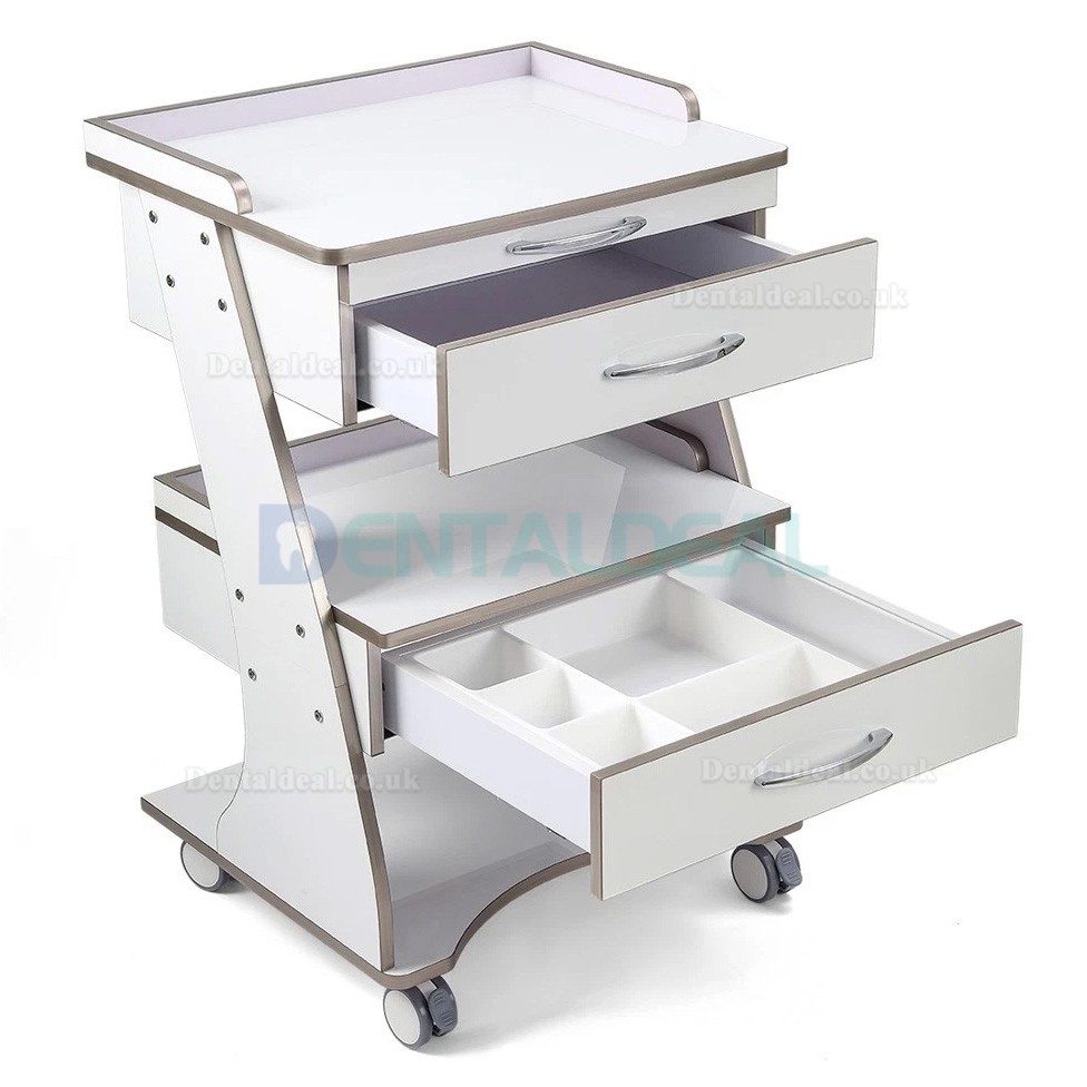 Dentech G06 Mobile Dental Storage Cabinet Dental Trolley Cart with Instrument Tray